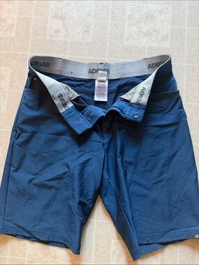 adidas Men's Dark Blue Performance Shorts